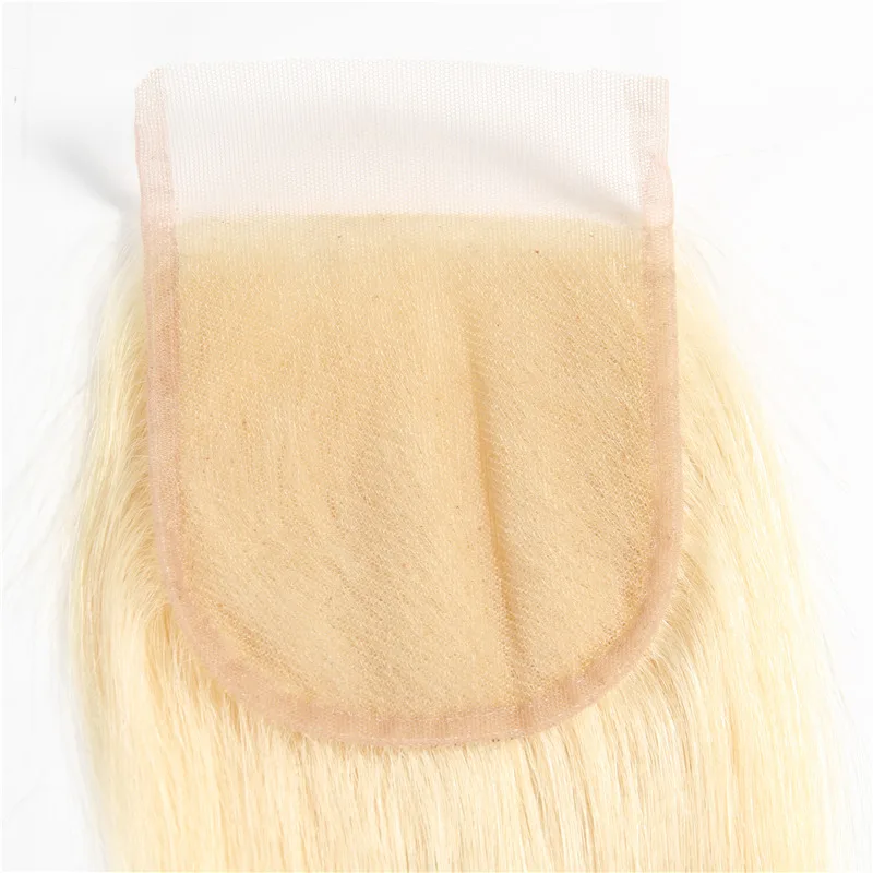 Ross Pretty Hair 5x5 Top Lace Closure Blonde 613 10inch - 18inch Remy Human Peruvian Body Wave Swiss With Baby | Шиньоны и парики