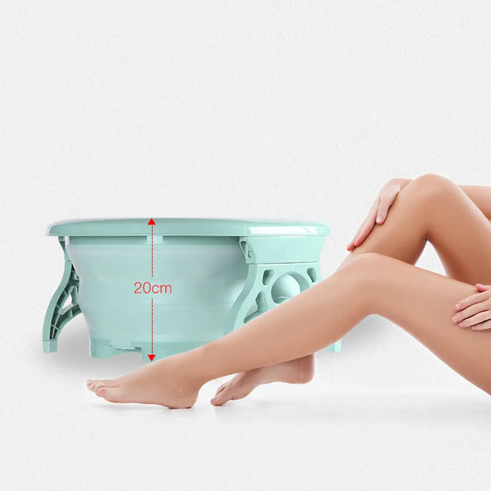 Ванна подносы Складная для ступней спа педикюр ведра горячей воды ванна