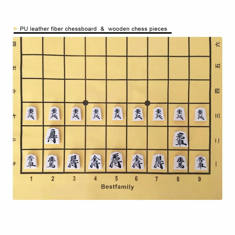 BSTFAMLY деревянный Япония Shogi 40 шт./компл. международные шашки складные из