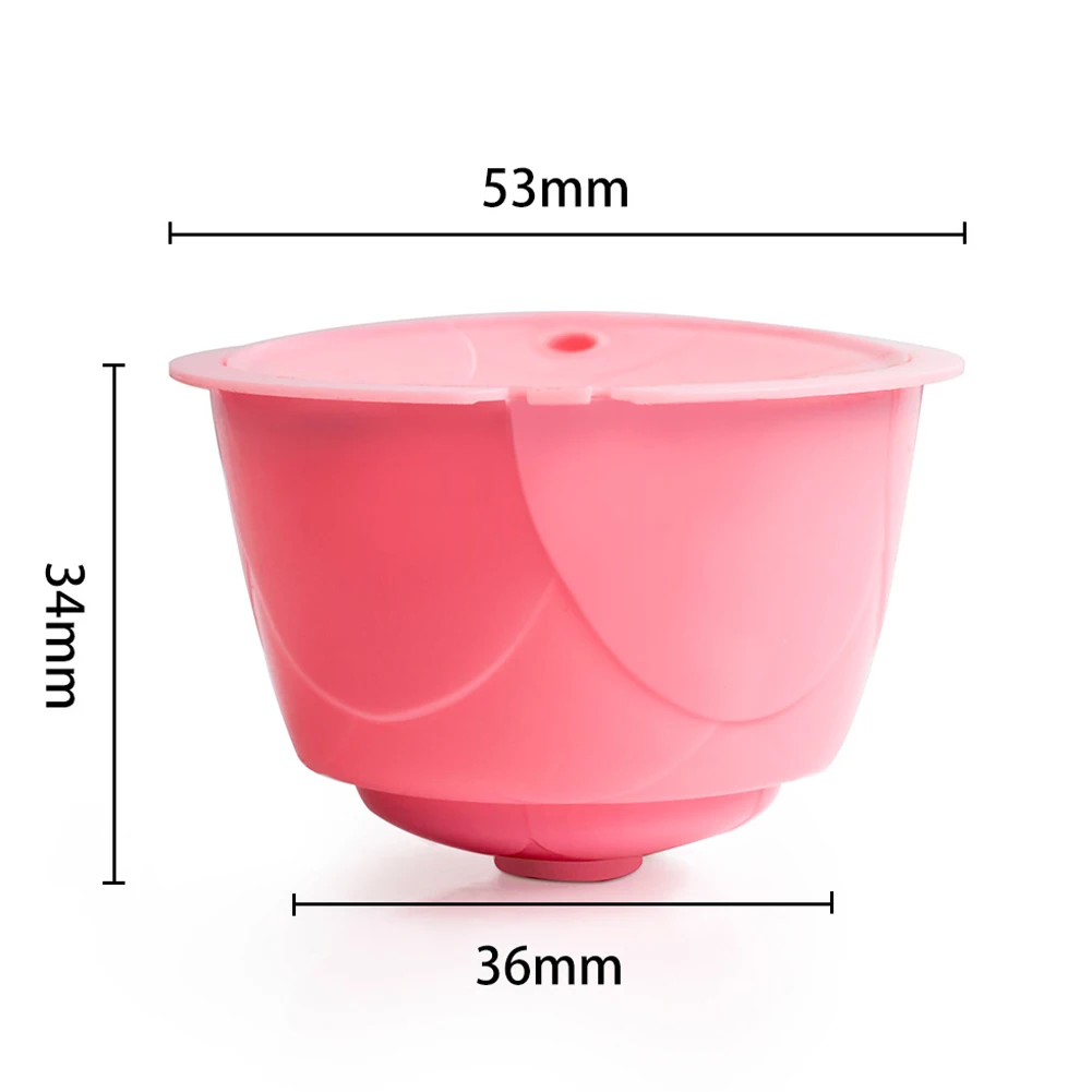 

Dropship 1/6PC Reusable Coffee Machine Capsule Coffee Filter with Spoon & Brush Coffee Cup Holder Pod Strainer for Dolce Gusto