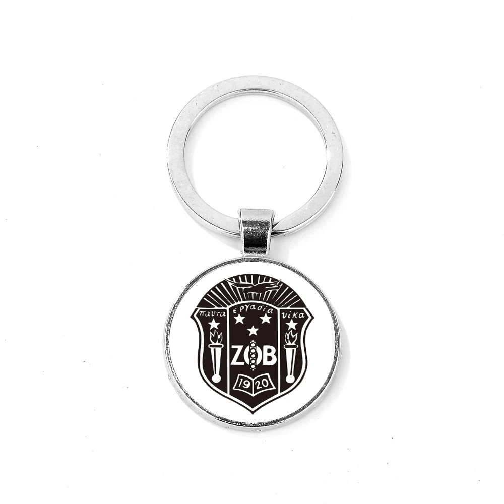 Style 8 SONGDA, новинка, ZETA PHI BETA, очаровательный брелок, греческое братство, ЗПБ, символ сестер, кристалл, купол, брелок, элегантный, для женщин, членов, подарки - Цвет: Style 8