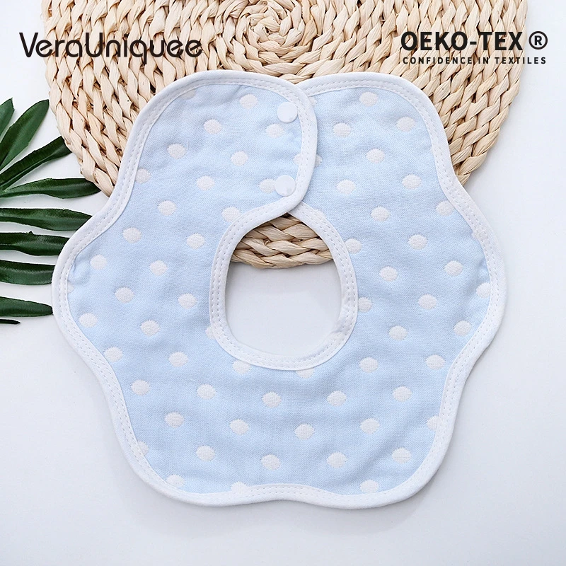 Детские нагрудники VeraUniquee Слюнявчики для новорожденных Регулируемые мягкие