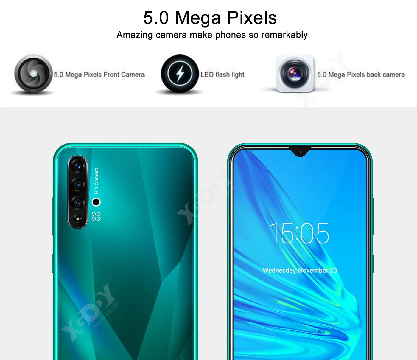 XGODY A50 3g смартфон 6," 19:9 Android 9,0 1 ГБ ОЗУ 4 Гб ПЗУ 5Мп камера четырехъядерный Две сим-карты gps WiFi мобильный телефон сотовый телефон