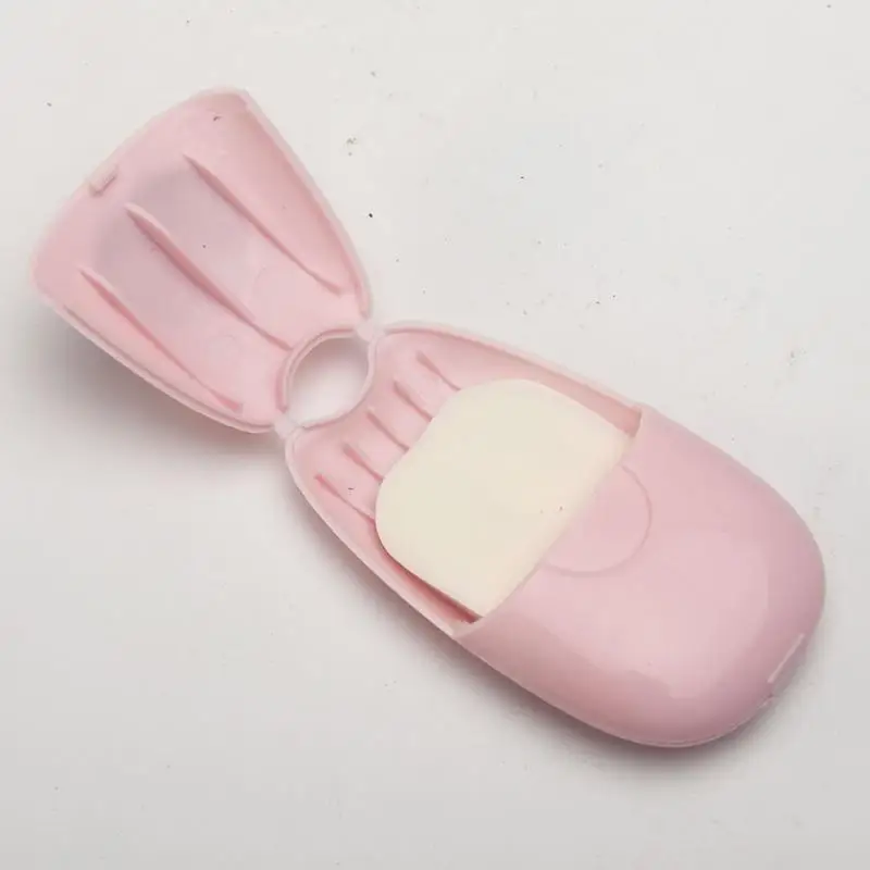 50 шт./кор. одноразовые Портативный мыло в коробке бумаги для мытья рук на открытом