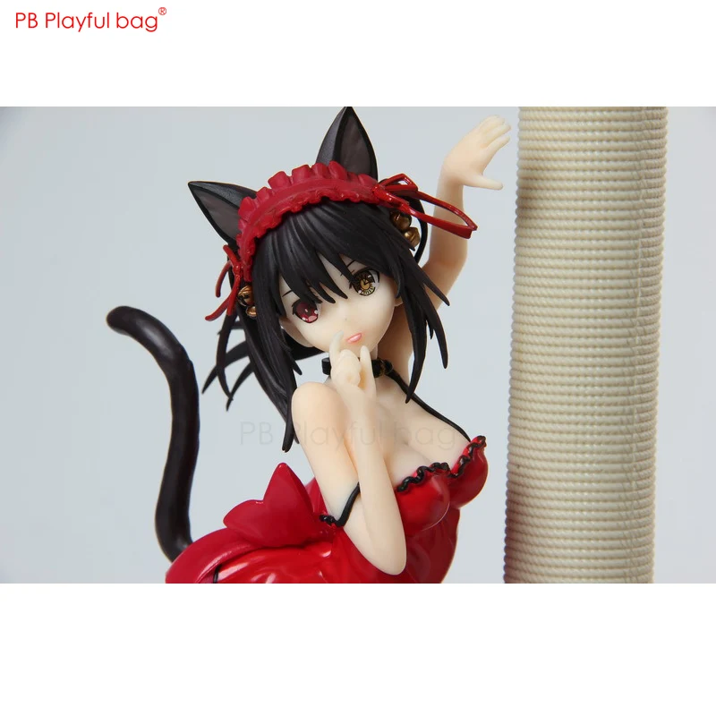 Фигурка кошки и ушей Tokisaki Kurumi экшн-фигурка из ПВХ модель куклы Аниме Коллекция