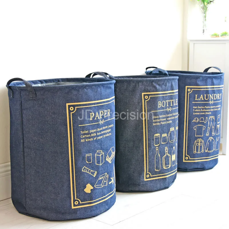 

Large Capacity Laundry Basket Dirty Clothes Storage Basket Waterproof Laundry Hamper Folding Kids Toys Organizer Sundries Basket