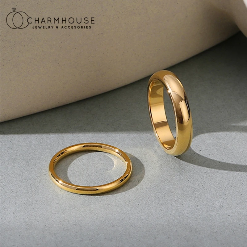 Кольцо из нержавеющей стали для женщин и мужчин 2/5 мм Размер 6 7 8 9 10 11 | Украшения