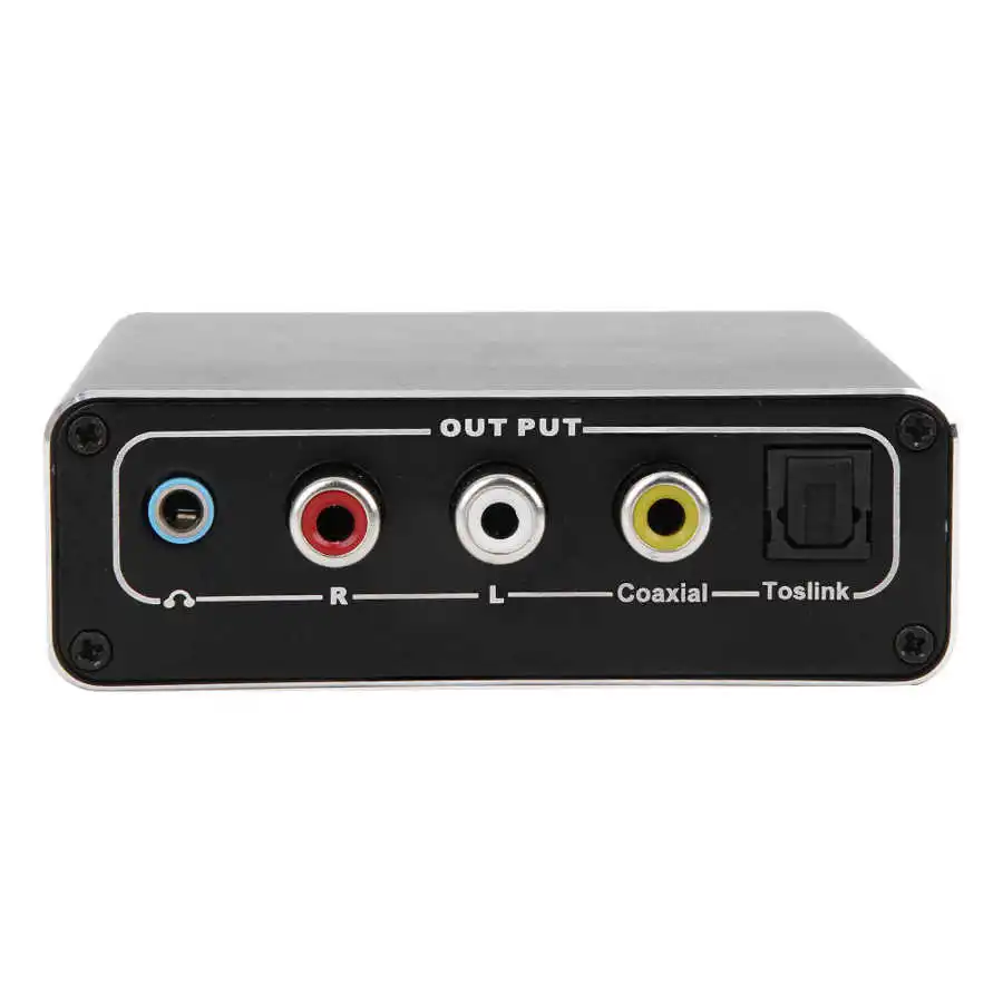 Портативный Аудио конвертер Цифровой коаксиальный Оптический волокно в