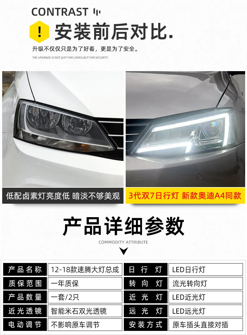 KOWELL автомобильный Стайлинг для vw 2012- jetta светодиодный фары для VW jetta MK6 все светодиодные передние фары Би-светодиодный объектив фары