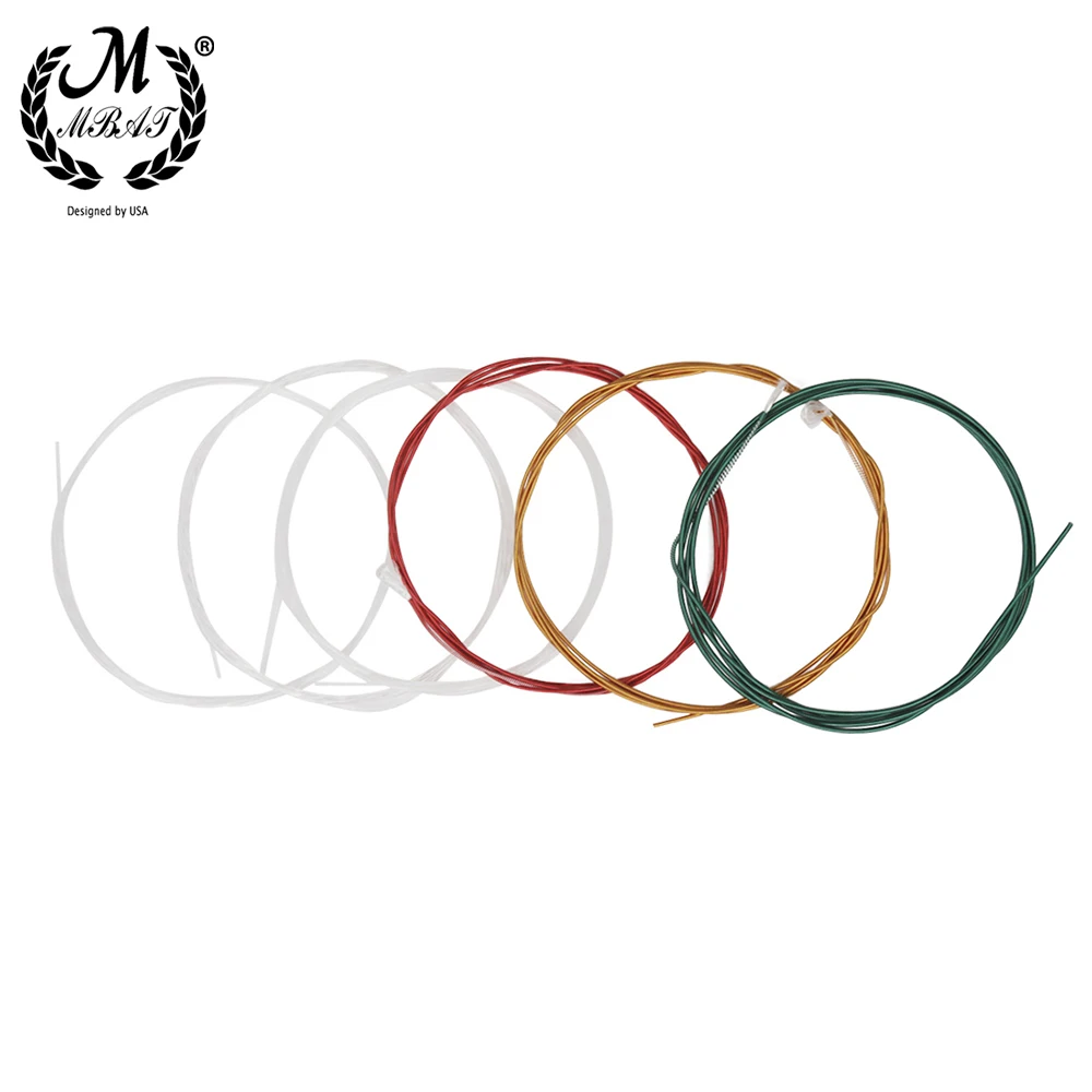 M MBAT 6PCS String Classical Guitar Strings C105 Colorful High-Quality Nylon Wound Guitar String Instrument Accessorie