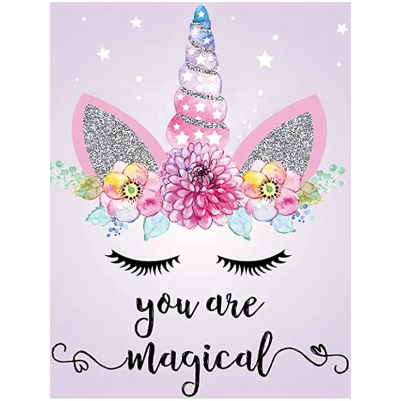 

Full Square/Round Drill Unicorn cartoon 5D Home Decor Gift DIY Diamond Painting Embroidery Cross Stitch Home Decoration