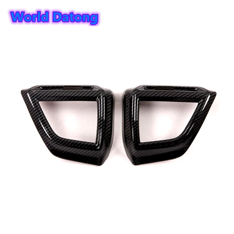 

Car Interior Front Air Conditioning Outlet Vent Cover Trim Carbon Fiber/Matte Silver for Subaru Forester 2019