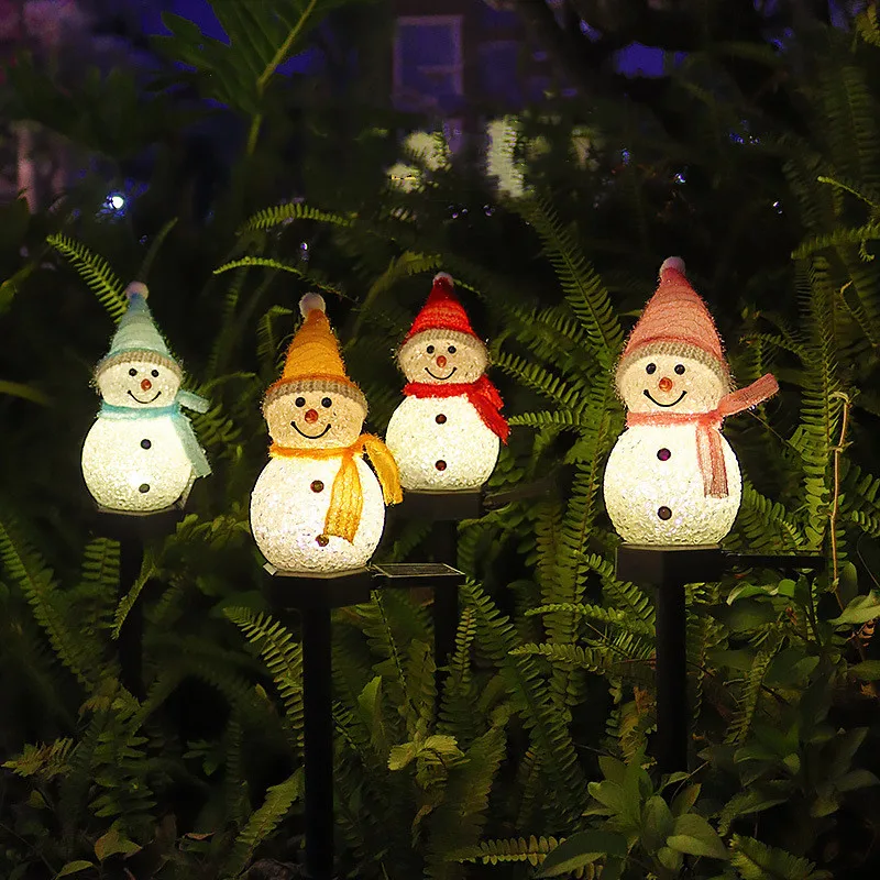 

Christmas Snowman Solar Led Lights Christmas Decoration for Home Decor New Year Gift Christmas Ornaments Navidad 2021 Xmas Kerst