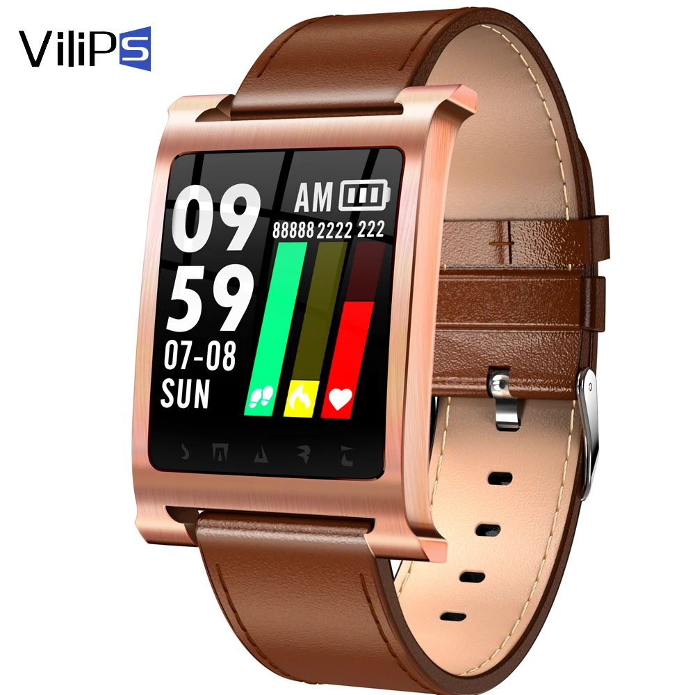 

Vilips smart Watch IP68 Waterproof Color Screen Heart Rate Smart Wristband Sleep Monitor Fitness Tracker Smart Bracelet Rated