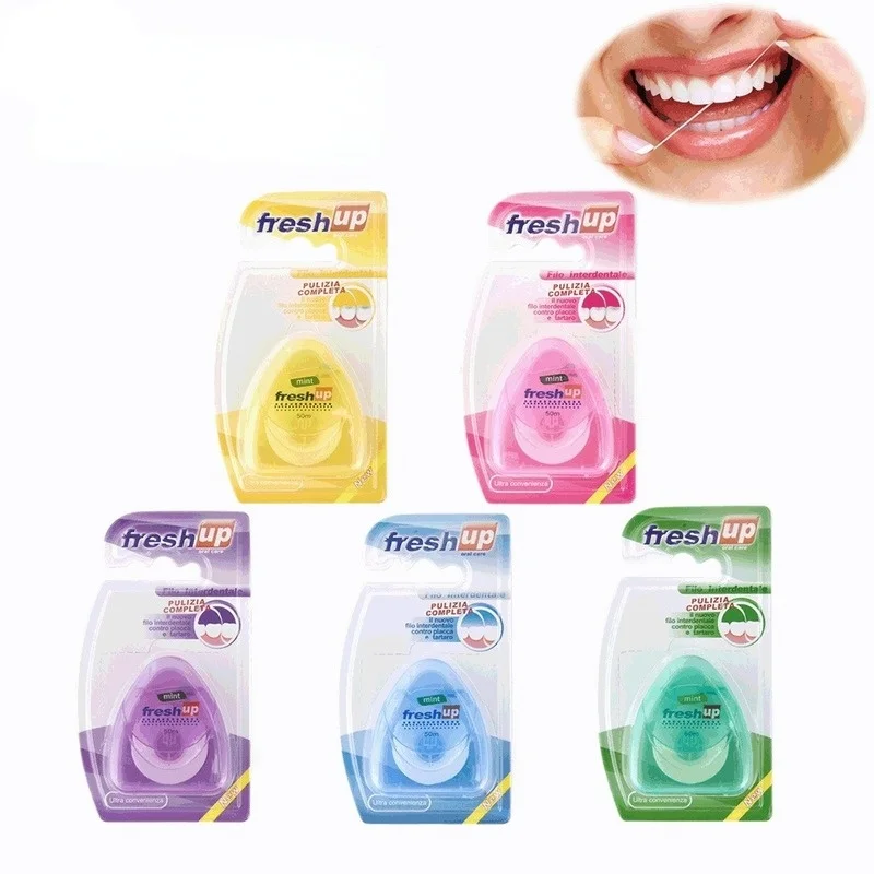 

New Micro Wax Peppermint Flavor Dental Flosser Interdental Brush Teeth Stick Toothpicks Floss Pick Oral Hygiene Clean Wire