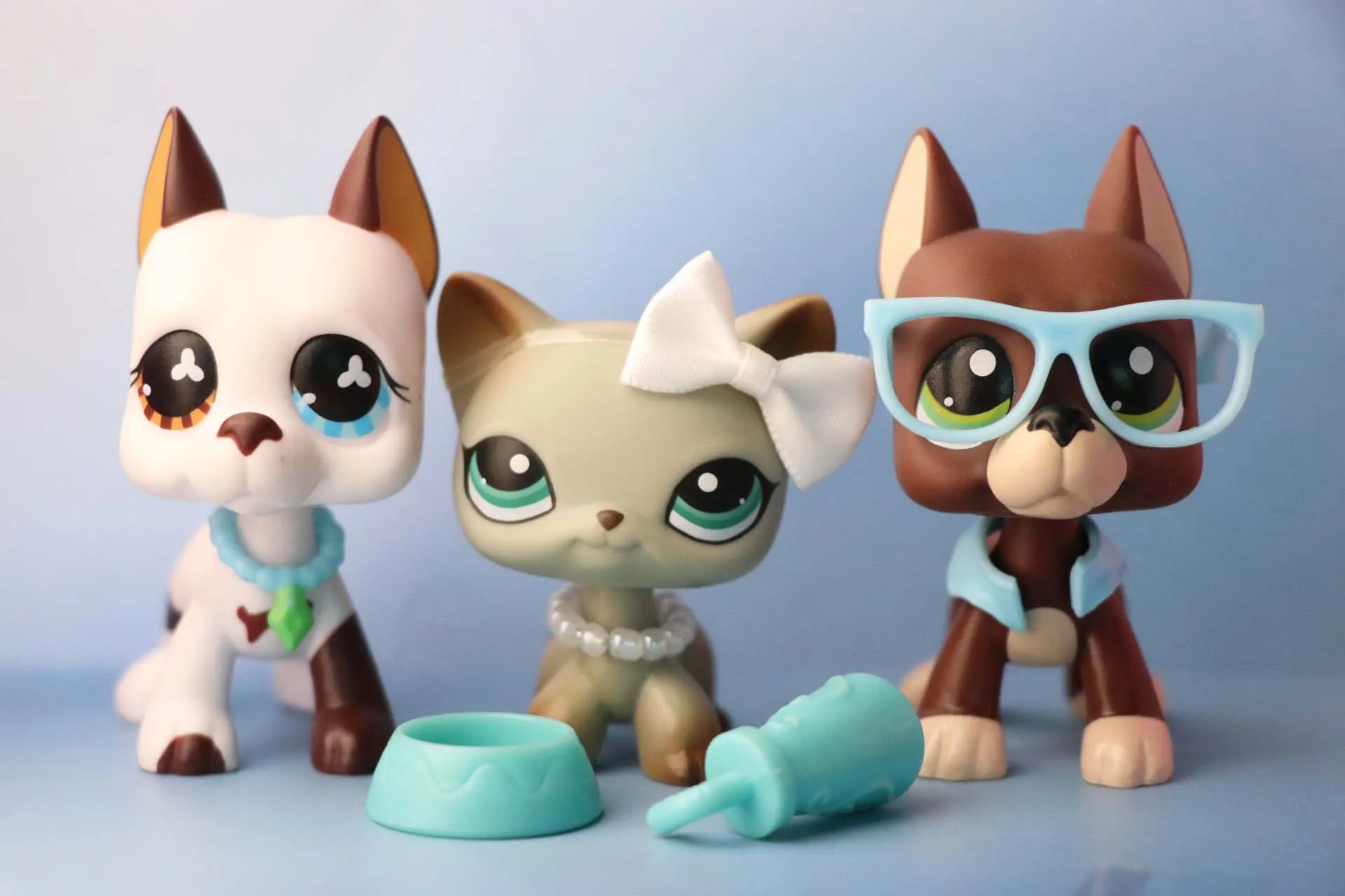 (Коллекционные фигурки 3 шт. игрушек) LovePets немецкий дог Великолепная модель 577 1519 и