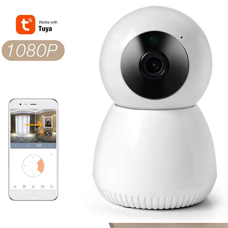 

1080P IP Camera Tuya Smart Surveillance Camera Automatic Tracking Smart Home Security Indoor WiFi Wireless Baby Monitor
