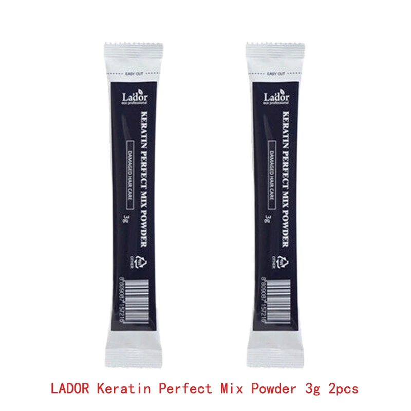 Keratin Powder 2pcs CP-1, интенсивный Питательный кондиционер, кератиновая Сыворотка для ухода за волосами LADOR, идеальная маска для волос против выпадения волос - Цвет: Keratin Powder 2pcs