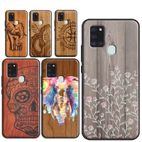 bamboo wood pattern skull print soft case for samsung a72 a52 a42 a32 a12 a01 a02s a40 a50 a70 a11 a41 a51 a71 a20e a21s cover
