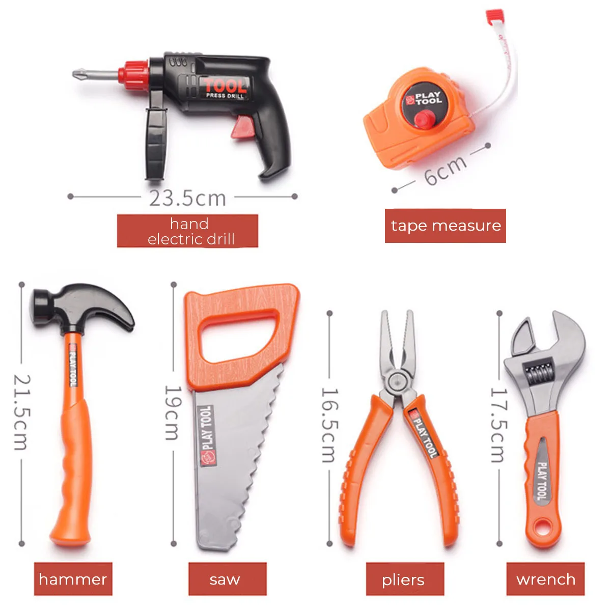 

42/43PCS Tool Toys Set For Children Plastic Engineering Simulation Maintenance Tool Pretend Play Repair Tools Christmas Gift