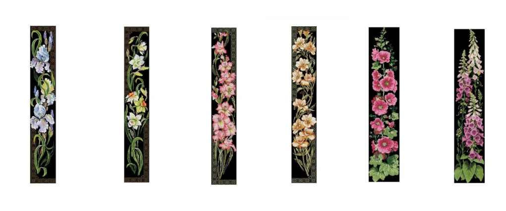 

black flowers Counted Cross Stitch 11CT 14CT 18CT DIY wholesale Chinese Cross Stitch Kits Embroidery Needlework Sets home decor