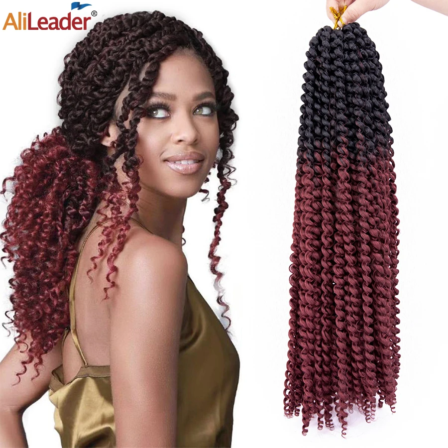 

Alileader Passion Twist Crochet Braids Hair Long Ombre Synthetic Braiding Hair Extensions For Black Women Soft Dread Twist Braid
