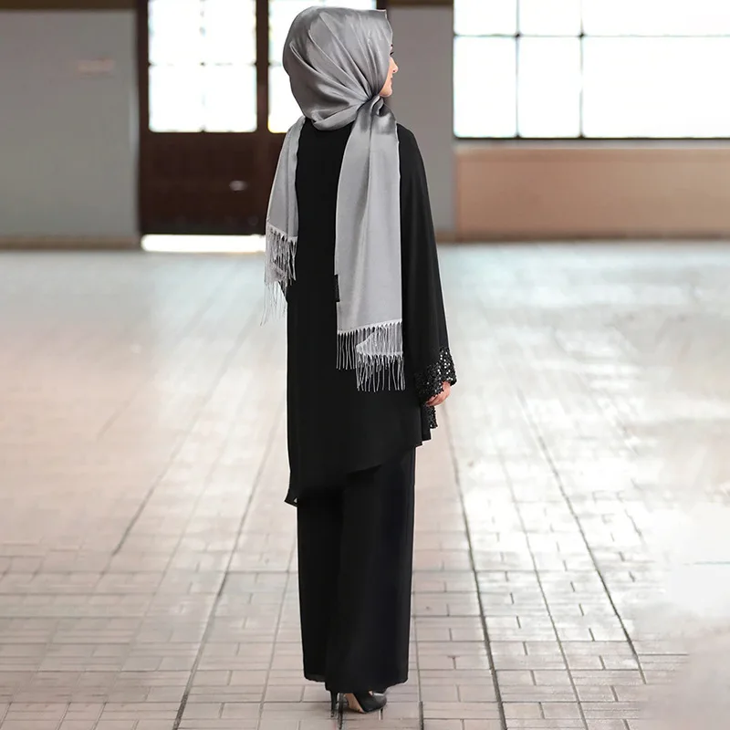 Женское мусульманское платье KALENMOS Рамадан Eid Mubarak Дубай Abaya Турция ХИДЖАБ КАФТАН