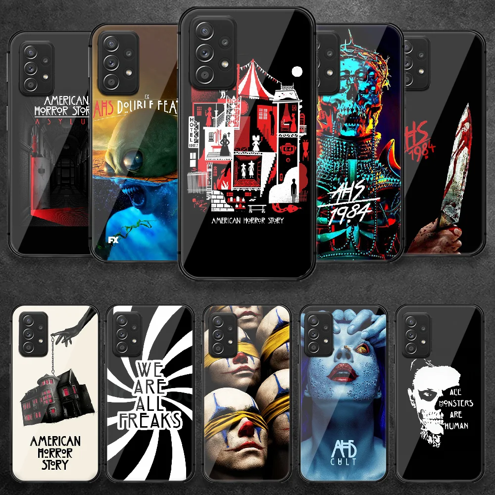 

AHS American Horror Story Tempered Glass Phone Case Cover For Samsung Galaxy A 10 12 20 E 21 30 32 50 40 51 52 70 71 72 S Etui
