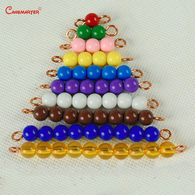 

Montessori Math Beads Number Practice Montessori Materials Colorful Bead Children Games Preschool Teaching Aids MA106-8NX