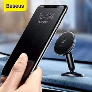baseus magnetic car phone holder universal phone stand mount car holder dashboard mobile phone stand for iphone x 8 xiaomi mix2 free global shipping