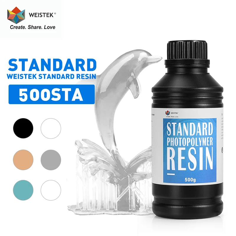 WEISTEK 3D печать 1X / 2X 500g 405nm УФ Стандартный смолы для Фотон подойдет как повседневной