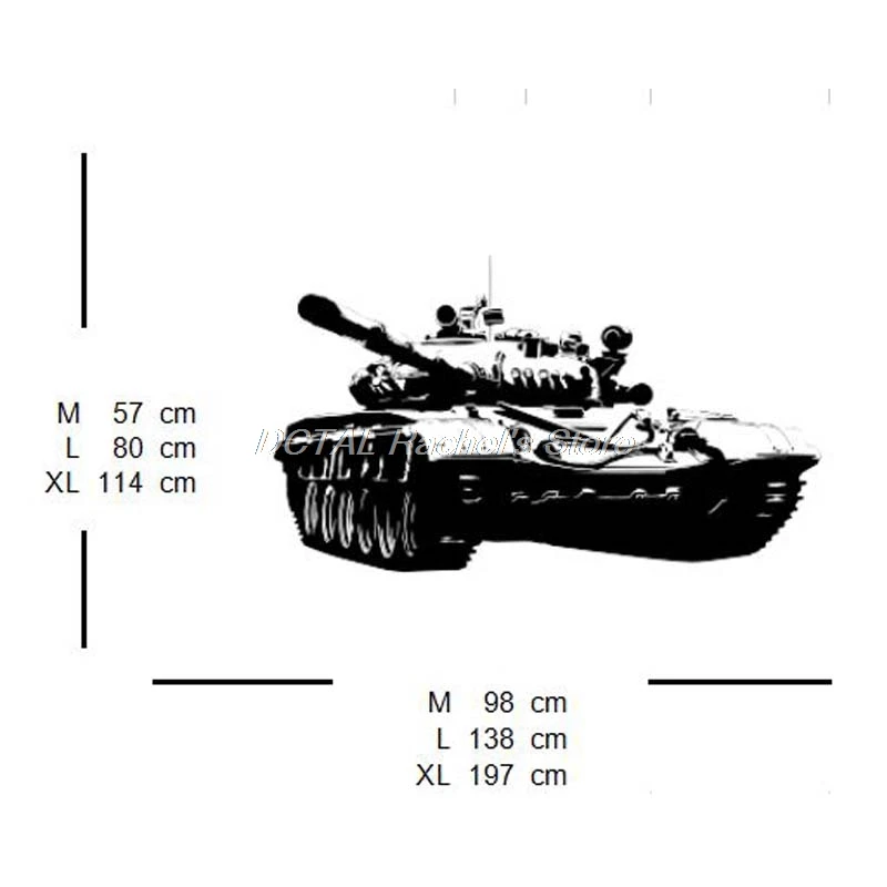 Танк Vstank Russian Army Tank T72 M1 Wall Sticker Military Weapon Army Decal Vinyl Sticker House Murals For Kids Room Decoration