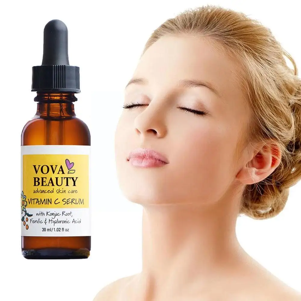 

Vitamin C Effective Whitening Face Serum Stains Melanin Skin Moisturizing Pores Brighten Care Removal Freckle Shrink Remove A7n0