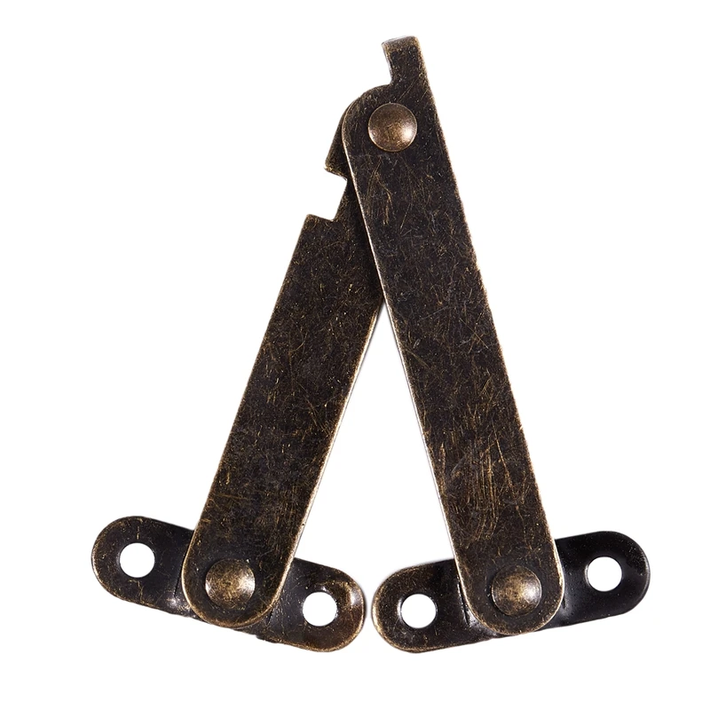 Furniture Box Rotatable Folding Lid Support Hinge Bronze Tone 4Pcs | Обустройство дома