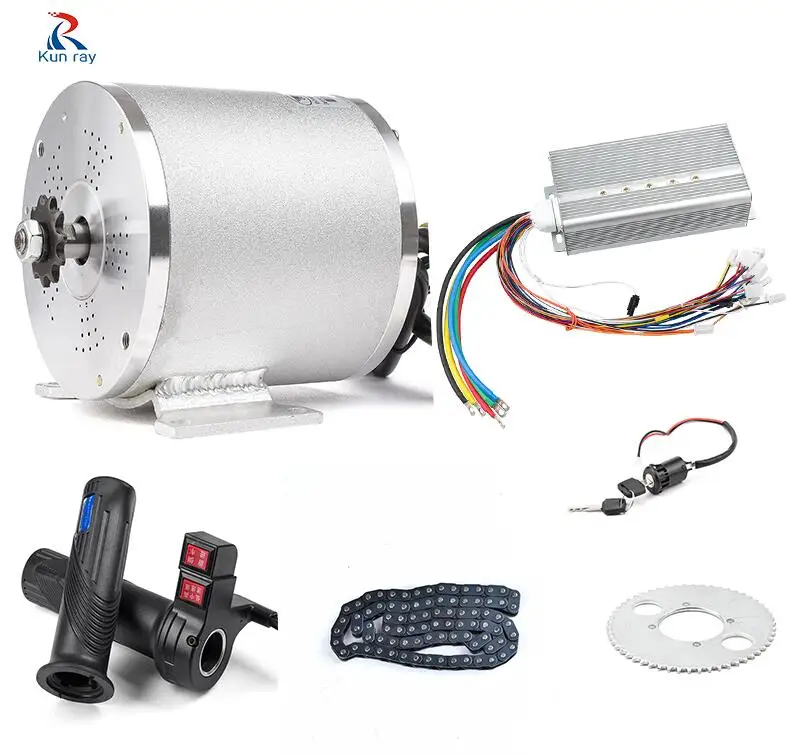 with foot set 50A 72V 3000W 50A bicicleta electrica plegable мотор для центрального движения колеса для скутера мотор для электрического велосипеда, фара для электровелосипеда в E-двигатель автомобиля часть мотоцикла - Цвет: with foot set 50A