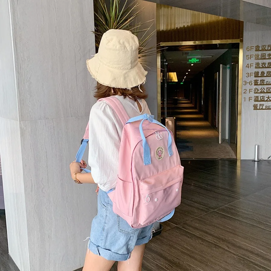 Harajuku мультфильм печати рюкзаки для женщин школьные девочек высокой емкости