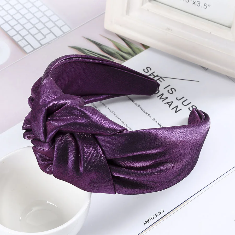 Haimeikang Fashion New Bezel Headdress Cross knotting Wide-brimmed Headband Autumn Winter Head Hoop Women Hair Accessories