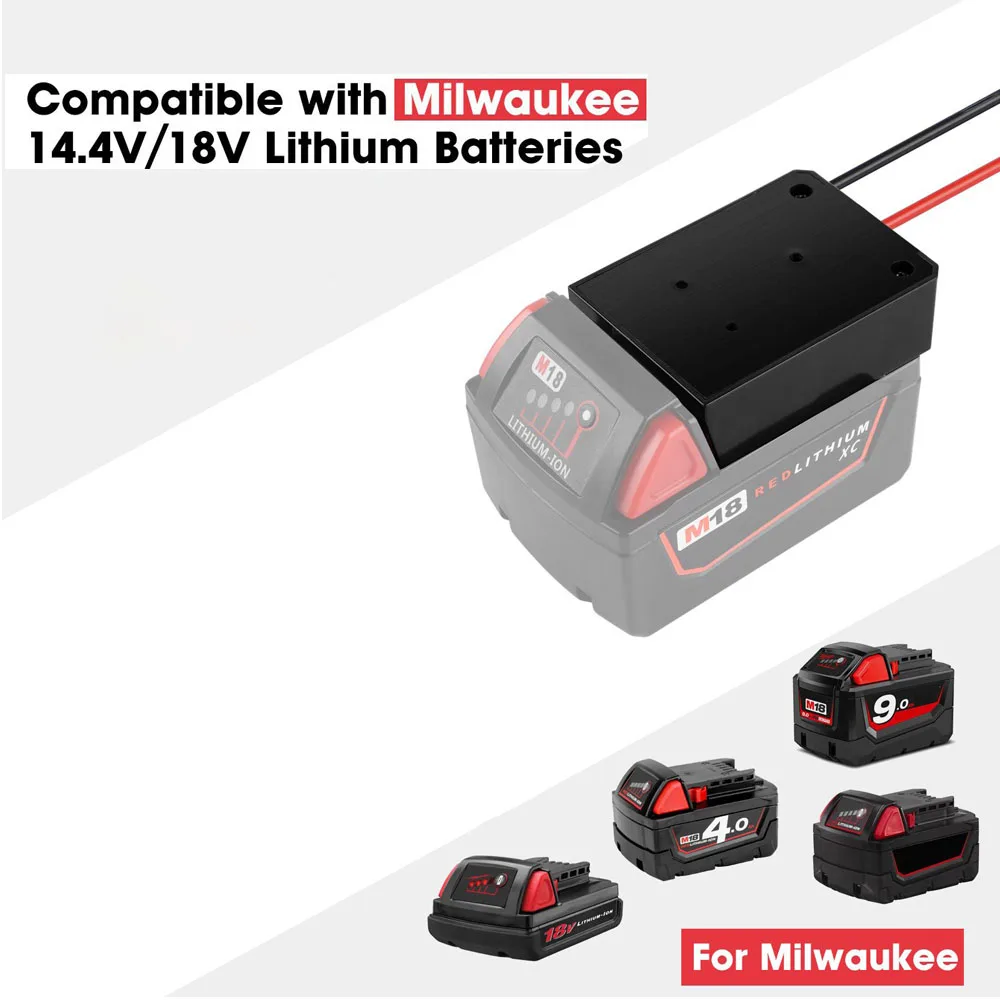 Адаптер питания для литий-ионной батареи Milwaukee 18 в 14 Awg проводов | Электроника