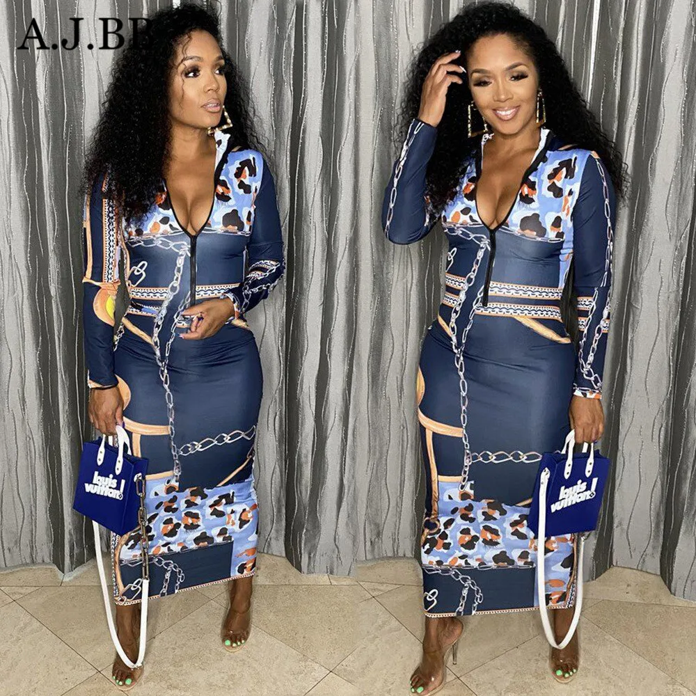 

Осень 2021, Новое сексуальное однотонное облегающее платье с принтом, повседневное женское платье-рубашка с V-образным вырезом и длинными рук...