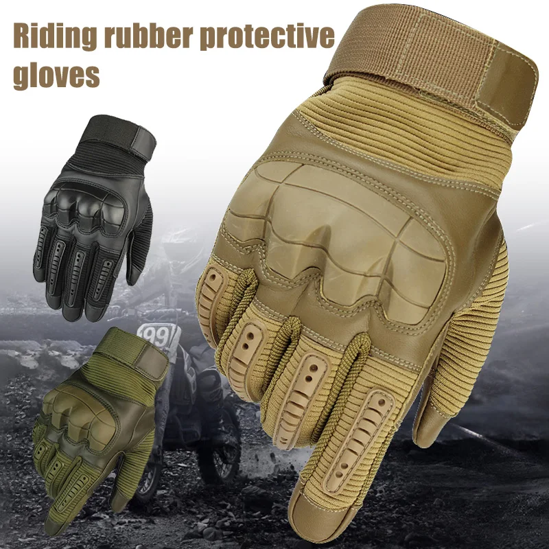 

Touching Screen Cycling Gloves Hard Knuckle Gloves for Motorcycle Cycling Hunting Training BHD2