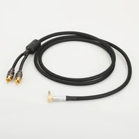hifi cable audio rca cable audio signal wire plug 3 5mm aux plug convert two rca plug
