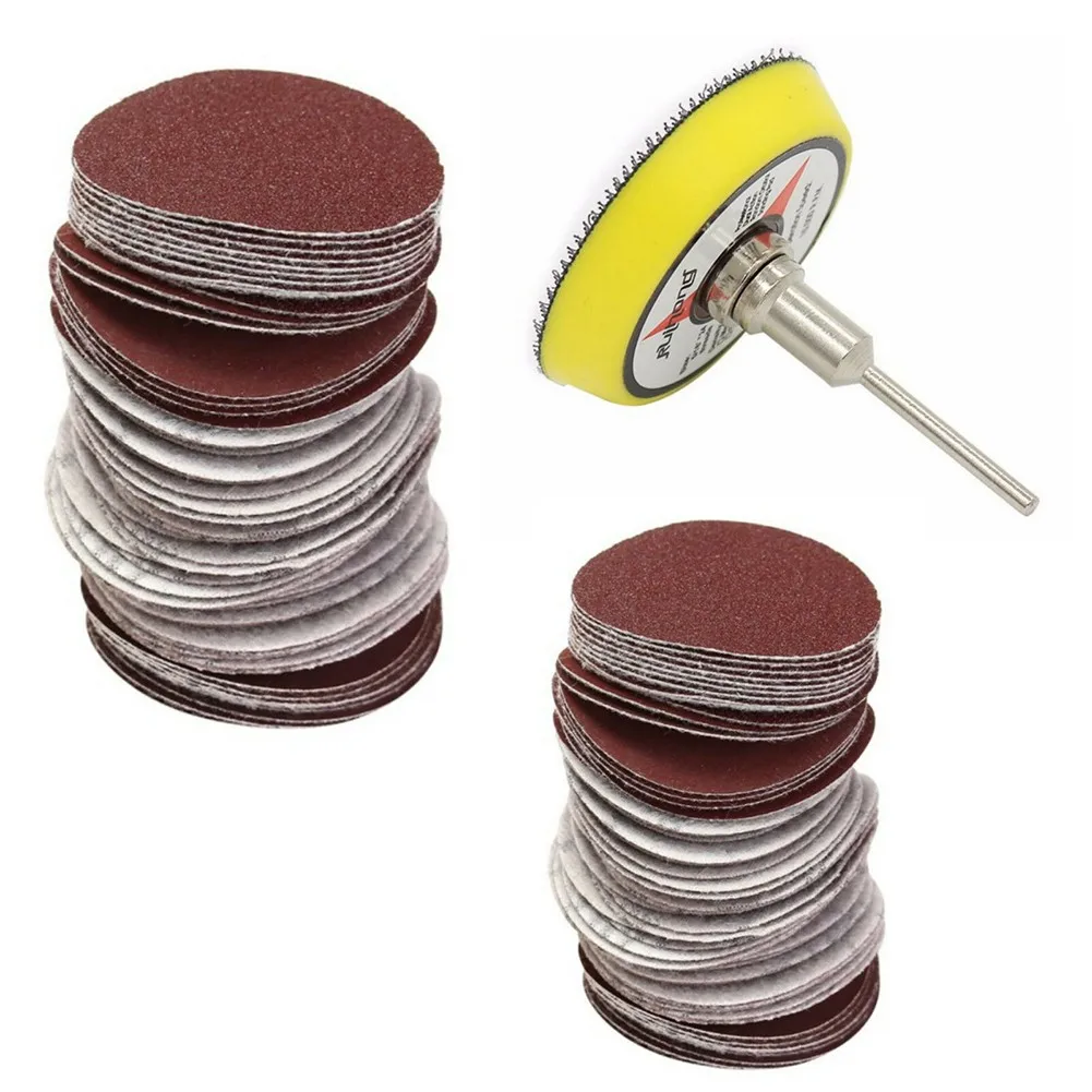 

Grit 60-800 Sanding Discs Hook And Loop Kit Pack Pad With Backer Plate
