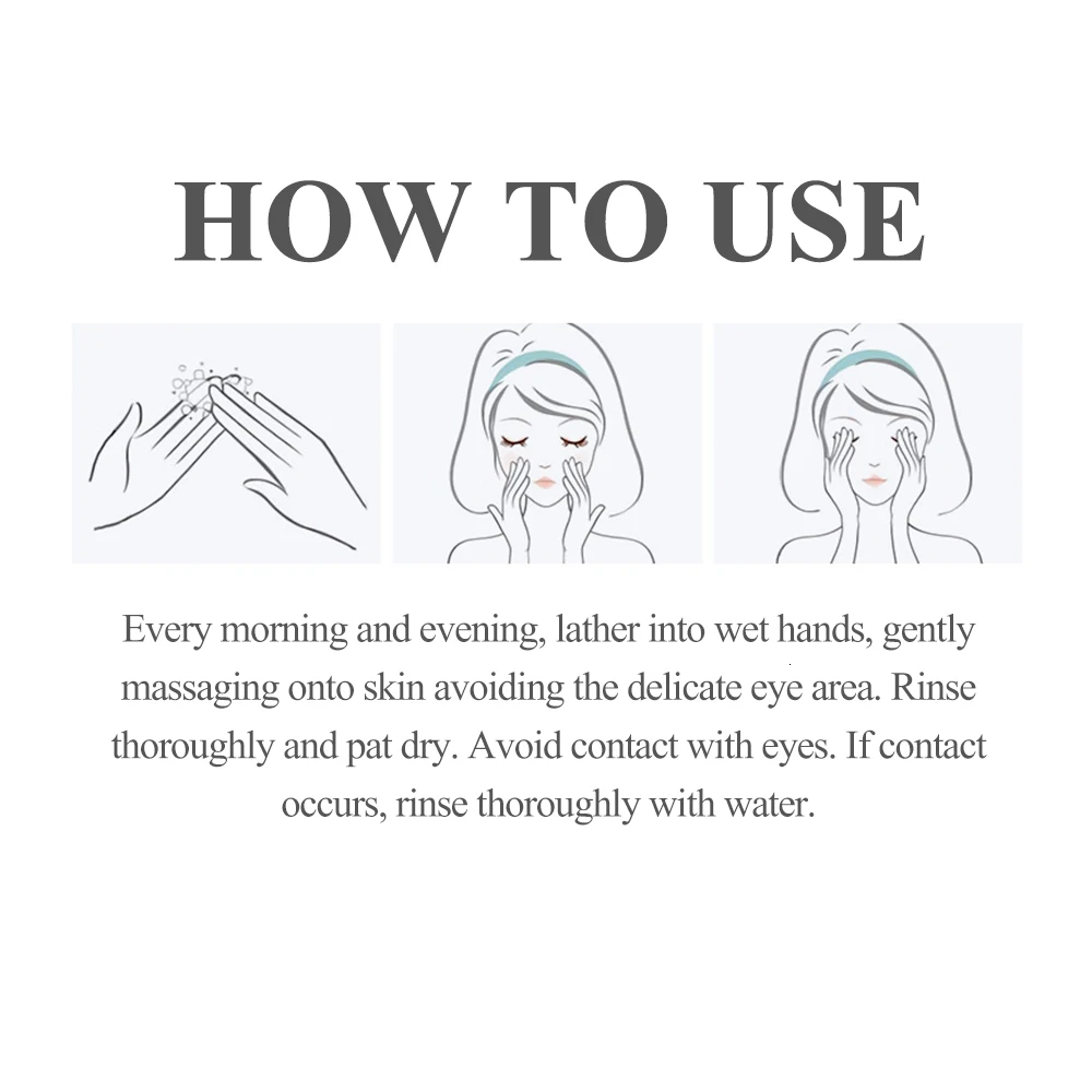 Очищающее средство для лица LANBENA пенопласт очищение глубокое сужение пор