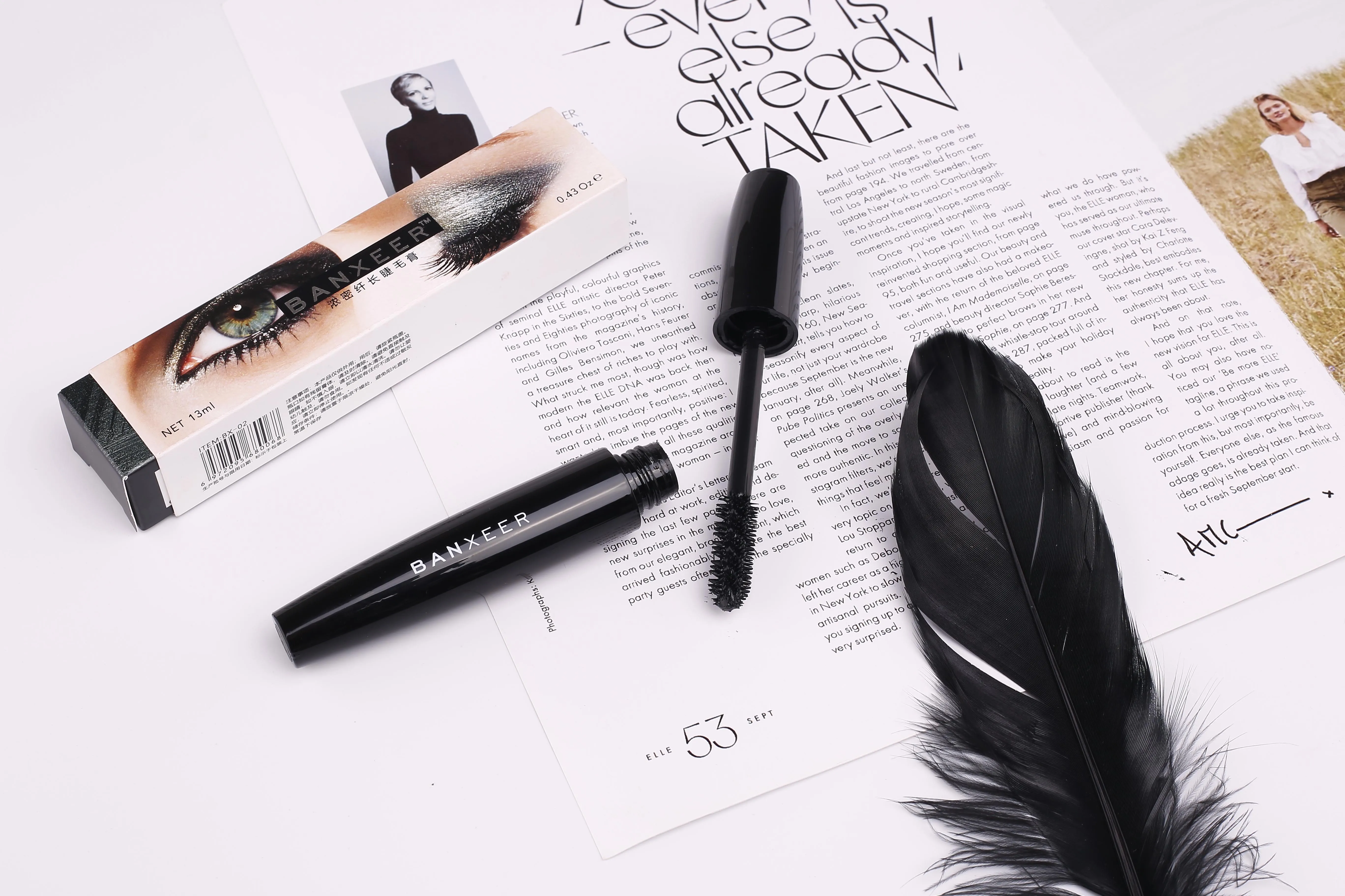 Тушь для ресниц Banxeer 4D шелковая тушь наращивания толстая Классическая Косметика