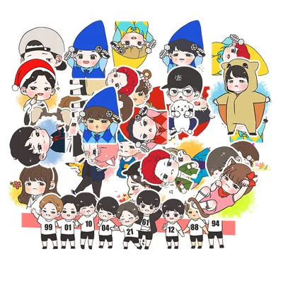 Cute star cartoon EXO Stickers Crafts And Scrapbooking stickers book Student label Decorative sticker kids toys | Игрушки и хобби