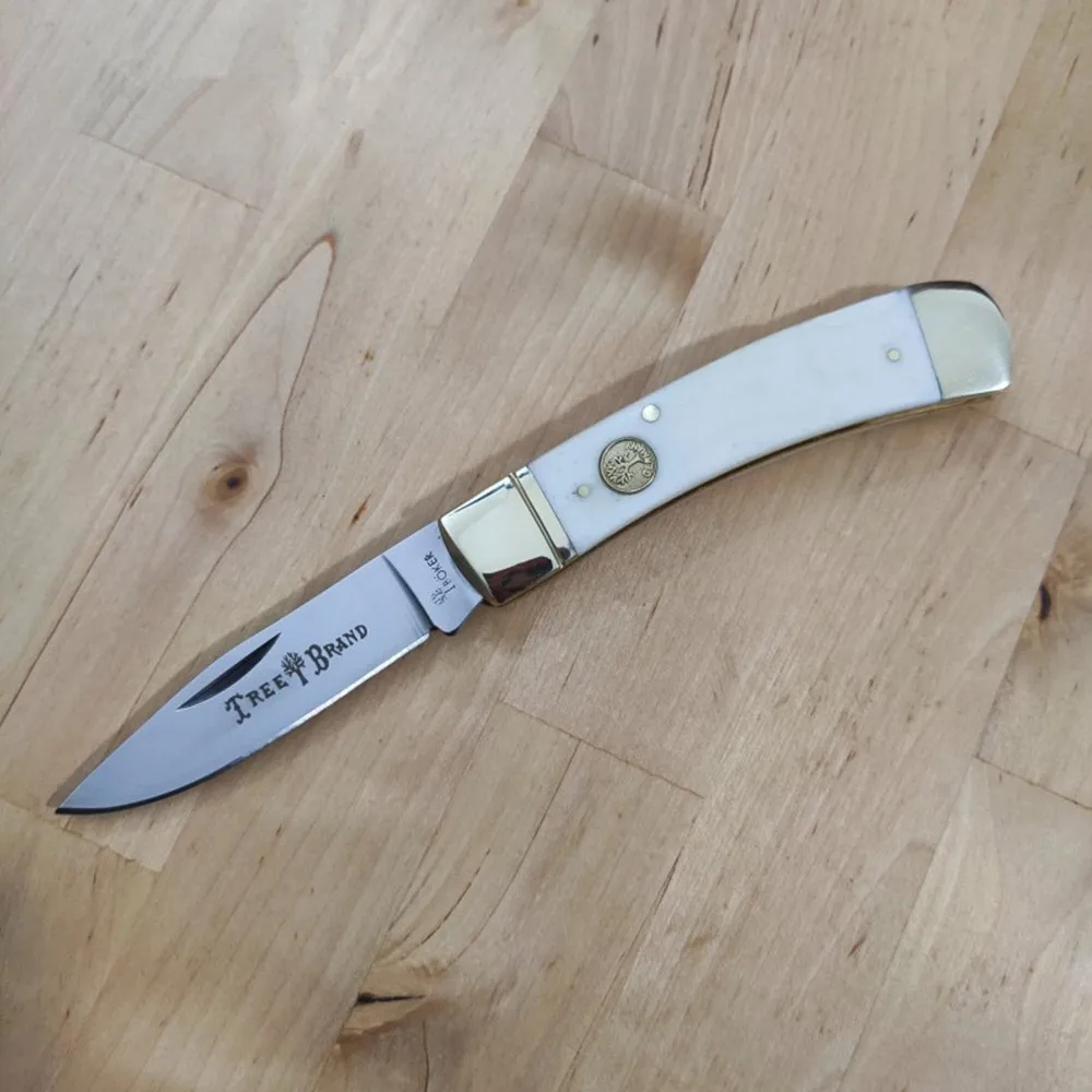 Фото [Сторож DP003BN] Белый Складной нож Джентльмен карманные ножи Современная коллекция
