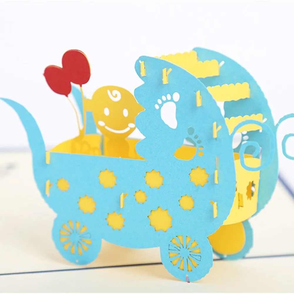 Креативные поздравительные открытки 3D ручной работы трехмерная бумажная