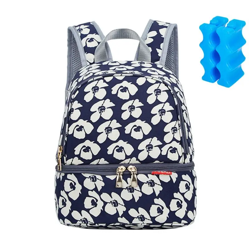 pear color Изолированная сумка-холодильник для грудного молока Водонепроницаемая двухслойная бутылка сумка тоут для ланча с пустыми охлаждающие бутылки для грудного вскармливания путешествия - Color: pear color