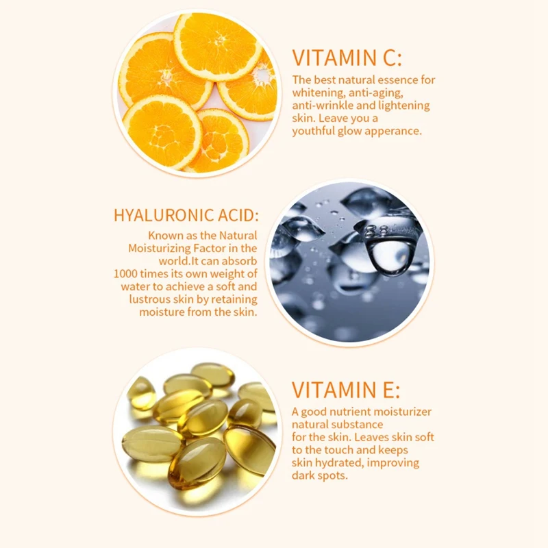 VC Сыворотка Витамин С Осветляющий увлажняющий против старения морщин уход за