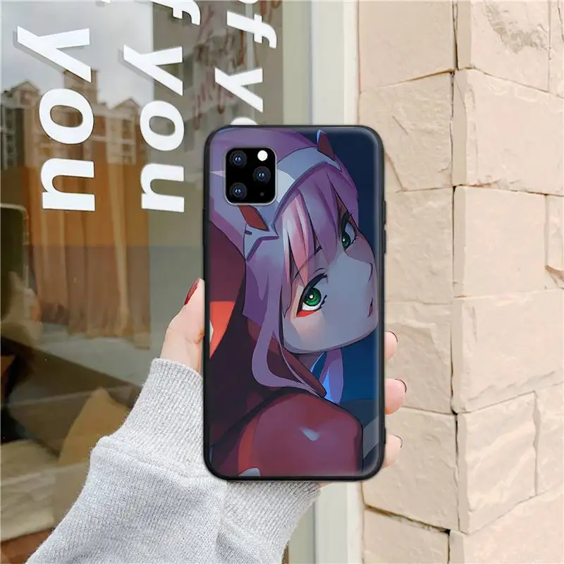 

Zero Two Darling in the FranXX Anime Novelty Phone Case for iphone 6s 7 8 plus xr xs 11 12pro max mini Silicone Fundas Coque